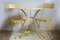 Small Antique French Garden Table with Two Chairs, 1920s, Set of 3, Image 1