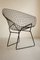 Black Vintage Diamond 421 Chair by Harry Bertoia for Knoll, Image 2