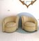 Large Art Deco Asymmetric Shell Shaped Swivel Chairs, 1980s, Set of 2 12