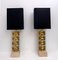 Italian Table Lamps with Lips in Brass Casting, Imagen 1