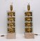 Italian Table Lamps with Lips in Brass Casting 8