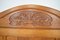 Art Nouveau Wardrobe with Twin Beds in Massive Carved Oak, Set of 3, Image 16