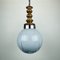 Mid-Century Blue and Grey Murano Pendant Lamp from Mazzega, Italy, 1970s 1