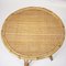 Vintage Round Bamboo Coffee Table, 1970s 5
