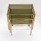 Brass Plated Bamboo Nesting Tables with Smoked Glass, 1970s, Set of 3 5