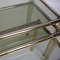 Brass Plated Bamboo Nesting Tables with Smoked Glass, 1970s, Set of 3 8