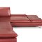 Loop Red Leather Corner Sofa by Willi Schillig 10