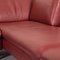 Loop Red Leather Corner Sofa by Willi Schillig 5