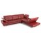 Loop Red Leather Sofa Set by Willi Schillig, Set of 2 4