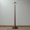 Mid-Century Art Deco Turned Bobbin Style Floor Lamp, Sweden 1
