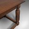 Antique English Jacobean Revival Oak Refectory Table, 1910s 9