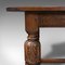 Antique English Jacobean Revival Oak Refectory Table, 1910s 10