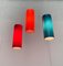 Mid-Century Swedish P 299 Glass Pendant Lamps by Max Brüel for Nordisk Solar, Set of 3, Imagen 12