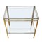 Brass and Glass Side Table by Jacques Quinet, 1960s 3