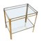 Brass and Glass Side Table by Jacques Quinet, 1960s 2