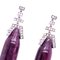 143.2KT Ruby, White Diamond and White Gold Drop Earrings from Berca, Set of 2 6