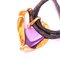 0.24KT Champagne Diamond and 12kt Natural Hand Inlaid Amethyst Heart Pendant from Berca, Image 4