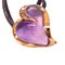 0.24KT Champagne Diamond and 12kt Natural Hand Inlaid Amethyst Heart Pendant from Berca 2