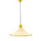 Yellow Chandelier with Canvas Diffuser, 1980s 2