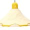 Yellow Chandelier with Canvas Diffuser, 1980s 6