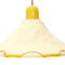 Yellow Chandelier with Canvas Diffuser, 1980s, Immagine 6