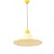 Yellow Chandelier with Canvas Diffuser, 1980s 3