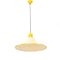 Yellow Chandelier with Canvas Diffuser, 1980s, Immagine 3