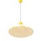 Yellow Chandelier with Canvas Diffuser, 1980s, Immagine 7