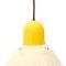 Yellow Chandelier with Canvas Diffuser, 1980s 5