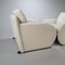 White Leather Lounge Chairs from Leolux, 1980s, Set of 2, Image 5