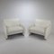 White Leather Lounge Chairs from Leolux, 1980s, Set of 2, Image 1