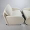 White Leather Lounge Chairs from Leolux, 1980s, Set of 2 6