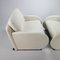 White Leather Lounge Chairs from Leolux, 1980s, Set of 2, Image 6