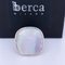 White Mother of Pearl Antik Cut Hand Engraved Sterling Silver Ring from Berca 4