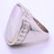 White Mother of Pearl Antik Cut Hand Engraved Sterling Silver Ring from Berca 10