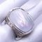 White Mother of Pearl Antik Cut Hand Engraved Sterling Silver Ring from Berca 9