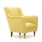 Armchair in Yellow Fabric, 1950s, Image 2