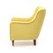 Armchair in Yellow Fabric, 1950s 7