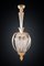 Lámpara de cristal de Murano con hojas, Imagen 1
