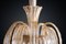 Murano Glas Lampe mit Blättern 4