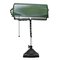 Vintage Industrial Green Enamel Bankers Table or Desk Lamp, Image 3