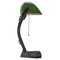 Vintage Industrial Green Enamel Bankers Table or Desk Lamp, Image 4