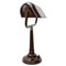 Vintage Industrial Brown Bakelite Bankers Table or Desk Lamp 2
