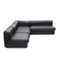 Modular Sofa in Black Leather from Cinova, 1960s, Immagine 2