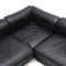 Modular Sofa in Black Leather from Cinova, 1960s, Imagen 10