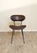 Italian Chairs in Brown Leather and Black Enameled Metal by Gastone Rinaldi, 1950s, Set of 6 7