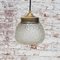 Lampe à Suspension Vintage en Laiton Givré 6