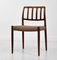 Rosewood Model 83 Dining Chairs by Niels Otto Møller for J. L. Møllers, Set of 8 3