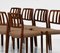 Rosewood Model 83 Dining Chairs by Niels Otto Møller for J. L. Møllers, Set of 8, Image 9