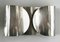 Nickel Silver Sheet Sconce by Tobia Scarpa, 1960s, Image 1